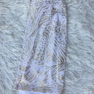 Janine 💰Cream/gold skirt
